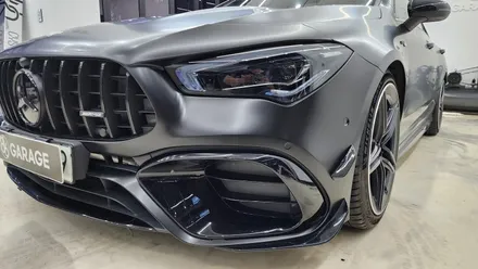 [공지] 하남 cla45 amg 랩핑제거 후 사틴블랙 랩핑 재시공 / 하남 감일동