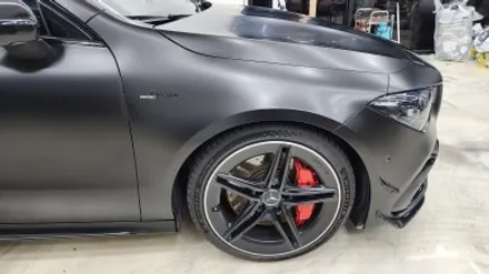 [공지] 하남 cla45 amg 랩핑제거 후 사틴블랙 랩핑 재시공 / 하남 감일동
