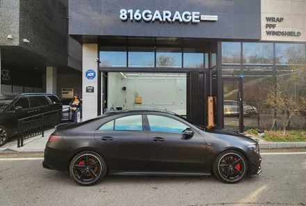 [공지] 하남 cla45 amg 랩핑제거 후 사틴블랙 랩핑 재시공 / 하남 감일동
