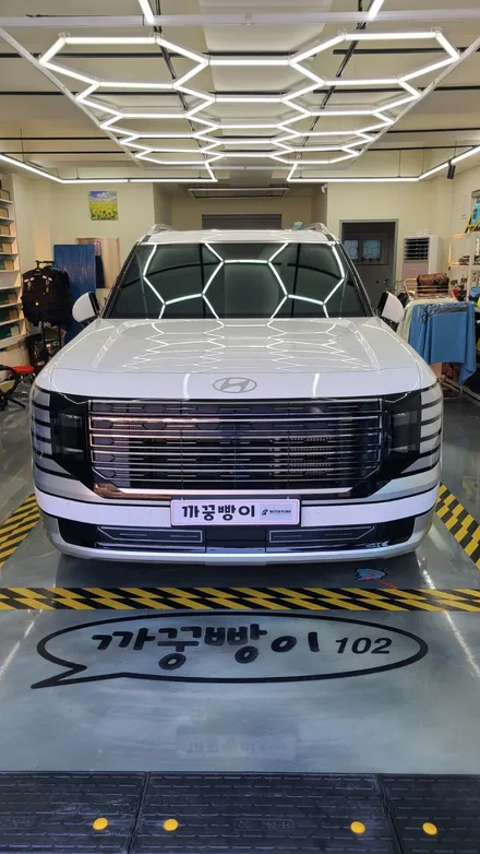 신차패키지 현대 팰리세이드  스카이블루썬팅, 듀얼썬루프 썬팅, 생보4종 유리발수코팅  후기~~ / 고양 덕양구 향동동