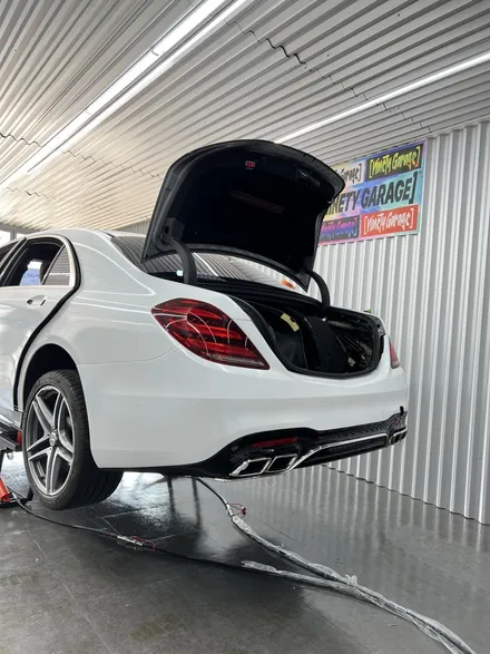 벤츠S63 AMG 다이아몬드화이트 광주 자동차 랩핑 +신형컨버전 / 광주 광산구 월전동