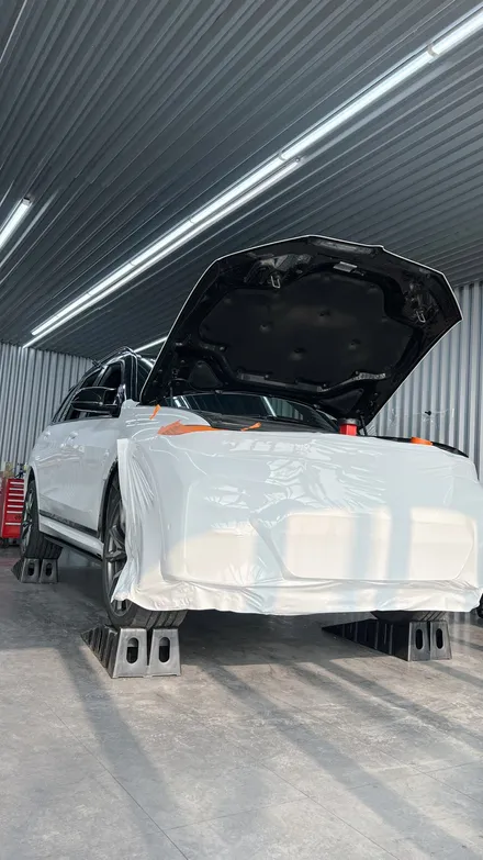 광주 랩핑 BMW X7 고광택랩핑 블랙에서 화이트로 / 광주 광산구 월전동