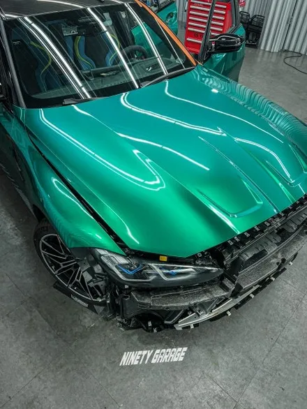 BMW M3(G80) 광주랩핑 아일오브맨그린 랩핑 / 광주 광산구 월전동