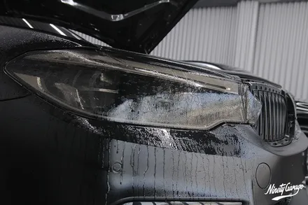 광주랩핑 BMW 520d G30 사틴블랙 풀 랩핑 / 광주 광산구 월전동
