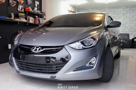 아반떼MD 튜닝 콧수염 랩핑.광주 나인티게러지 / 광주 광산구 월전동