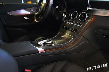 벤츠 GLC220d 카본으로 실내랩핑 카스킨 광주 나인티게러지 / 광주 광산구 월전동