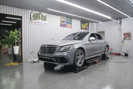 벤츠S63 AMG 다이아몬드화이트 광주 자동차 랩핑 +신형컨버전 / 광주 광산구 월전동