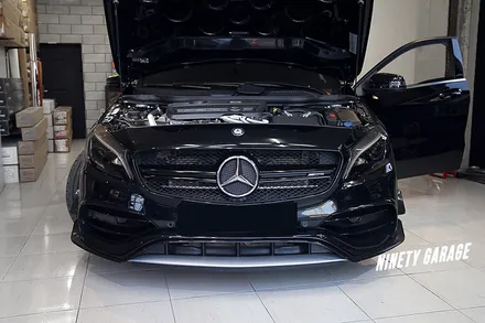 오께이~ 벤츠A45amg 그릴(Black)랩핑 광주 나인티게러지 / 광주 광산구 월전동