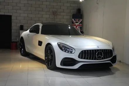 광주 랩핑 벤츠 AMG GT 오렌지 컬러로 전체랩핑 / 광주 광산구 월전동