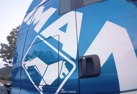 만트럭(MAN트럭) 뉴TGX 추레라 \'MAN\'데칼 광주 랩핑스튜디오 나인티게러지 / 광주 광산구 월전동