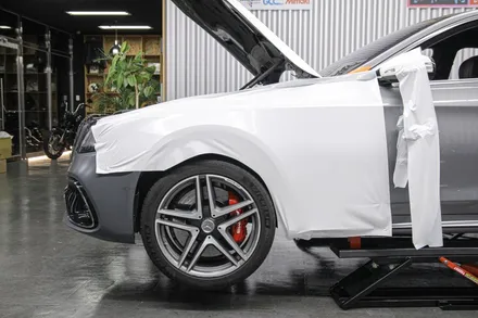 벤츠S63 AMG 다이아몬드화이트 광주 자동차 랩핑 +신형컨버전 / 광주 광산구 월전동