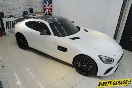 광주 랩핑 튜닝샵에서 벤츠AMG GTs +오렌지 전체랩핑 / 광주 광산구 월전동