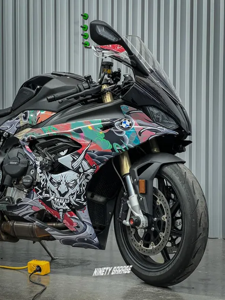 BMW s1000rr 광주 바이크 랩핑 이레즈미 디자인으로 세상에 하나뿐인 바이크가 되었다. / 광주 광산구 월전동