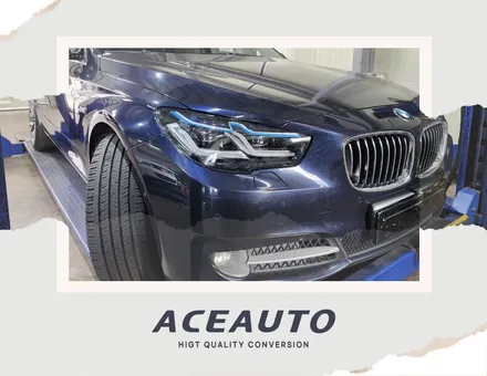 BMW 5GT 신형개조 후기형 6GT 스타일 헤드라이트 신형 컨버전