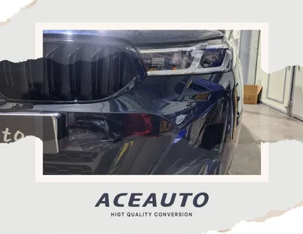 BMW 6GT 신형개조 차량 6시리즈 GT 전면 정품 중고 M스포츠 범퍼, 정품 LED 헤드라이트 교체