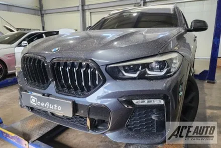 BMW X6 G06 신형개조 LED 헤드라이트에서 정품 레이저 헤드라이트 교체 코딩으로 모등 기능 활성화 경고등 없이 컨버전 완료