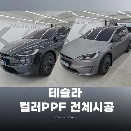 잠실 테슬라 마운틴 그레이 컬러 PPF 전체시공, 색감 고민 해결 / 서울 강동구 성내동