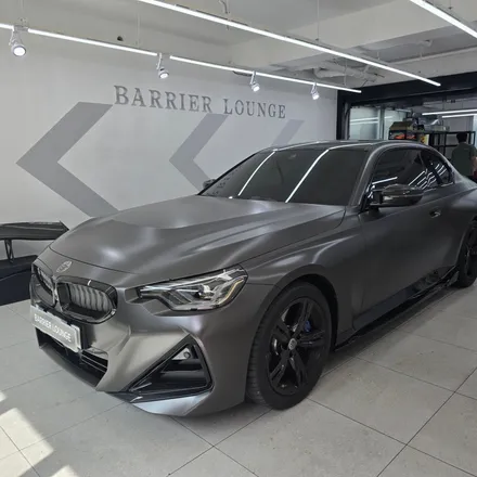 bmw m240i 그린랩핑 재시공, 베리어 라운지에서 고민 해결! / 서울 강동구 성내동
