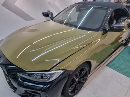 BMW 420I 그린컬러 랩핑 그릴 크롬죽이기 뒷범퍼 블랙PPF 생활보호 PPF / 서울 강동구 성내동
