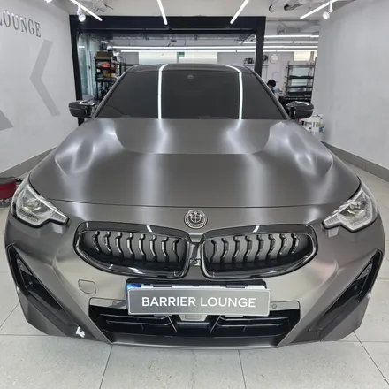 bmw m240i 그린랩핑 재시공, 베리어 라운지에서 고민 해결! / 서울 강동구 성내동