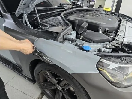 bmw m240i 그린랩핑 재시공, 베리어 라운지에서 고민 해결! / 서울 강동구 성내동