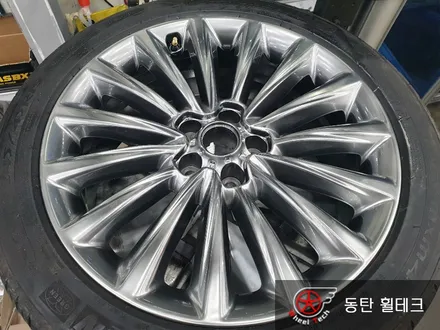 [휠복원][휠도색] 기아 K9 퀀텀 19인치 순정휠 복원 - 동탄 휠수리복원 전문점 휠테크 / 화성시 금곡동