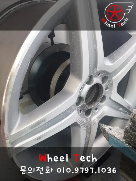 벤츠 S500 AMG 19인치 순정휠 다이아몬드컷팅 복원 - 휠 복원/휠 수리[동탄 휠수리복원 전문점 휠테크] / 화성시 금곡동