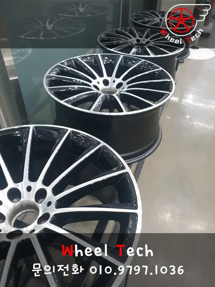 벤츠 GLC 250D 4M 쿠페 AMG 20인치 순정휠 다이아몬드컷팅 복원 - 휠 수리/휠 복원[동탄 휠수리복원 전문점 휠테크] / 화성시 금곡동