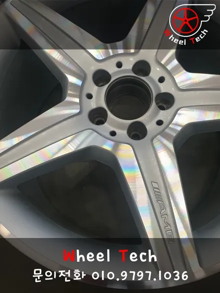 벤츠 S500 AMG 19인치 순정휠 다이아몬드컷팅 복원 - 휠 복원/휠 수리[동탄 휠수리복원 전문점 휠테크] / 화성시 금곡동
