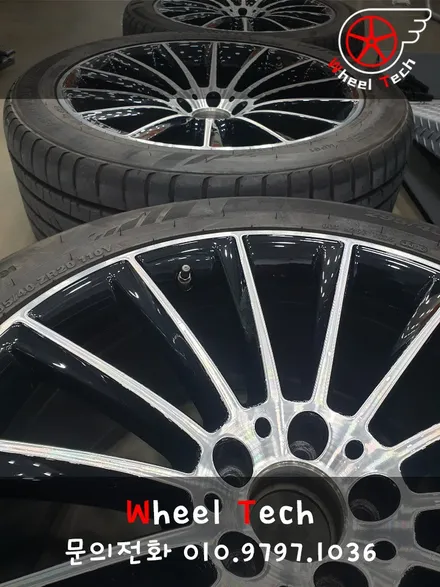 벤츠 GLC 250D 4M 쿠페 AMG 20인치 순정휠 다이아몬드컷팅 복원 - 휠 수리/휠 복원[동탄 휠수리복원 전문점 휠테크] / 화성시 금곡동