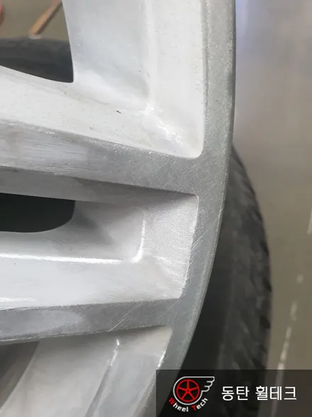 [휠수리/복원][휠도색] 벤츠 SLK 350 AMG 18인치 순정휠 용접 후 블랙유광 - 동탄 휠 전문점 휠테크 / 화성시 금곡동