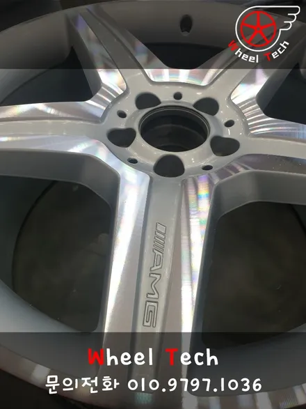 벤츠 S500 AMG 19인치 순정휠 다이아몬드컷팅 복원 - 휠 복원/휠 수리[동탄 휠수리복원 전문점 휠테크] / 화성시 금곡동