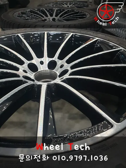 벤츠 GLC 250D 4M 쿠페 AMG 20인치 순정휠 다이아몬드컷팅 복원 - 휠 수리/휠 복원[동탄 휠수리복원 전문점 휠테크] / 화성시 금곡동
