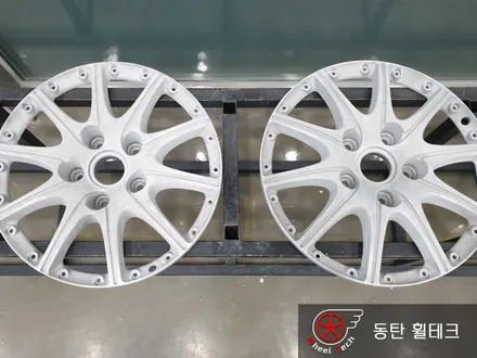 [휠도색][캘리퍼도색] 포르쉐 까레라4 투피스 18인치 정품휠 - 수원/동탄2신도시/오산 휠 전문점 휠테크 / 화성시 금곡동