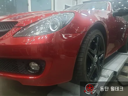 [휠수리/복원][휠도색] 벤츠 SLK 350 AMG 18인치 순정휠 용접 후 블랙유광 - 동탄 휠 전문점 휠테크 / 화성시 금곡동