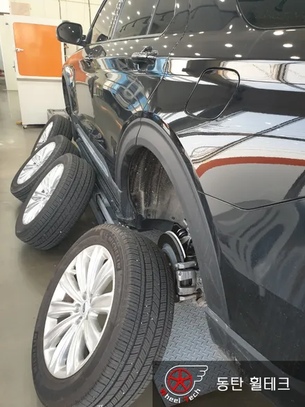 [휠도색 : 유광블랙] 포드 익스플로러 20인치 휠  블랙 에디션처럼 - 동탄,동탄신도시,수원,오산 휠 수리복원 전문점 휠테크 / 화성시 금곡동