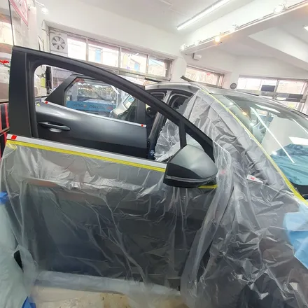 NQ4 스포티지 전면 측후면 쿠폰썬팅 / 만도 LX 70 블랙박스 / 순정 네비게이션 모니터 전방카메라 추가 시공 / 광명 하안동