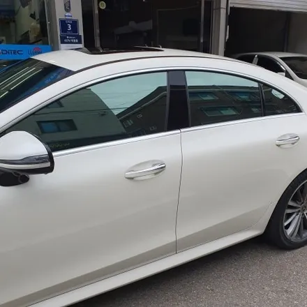 벤츠 CLS 400 / 전면 측후면 로얄 시리즈 701 반사 썬팅 시공 / 광명 하안동