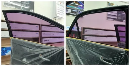 올뉴 모닝 썬팅 재시공 레이노 모노카본 15% / 광명 하안동