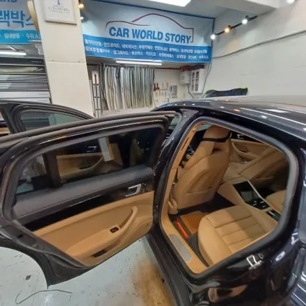 포르쉐 파나메라 비내림 썬팅 불량 펠트지 시공 / 광명 하안동