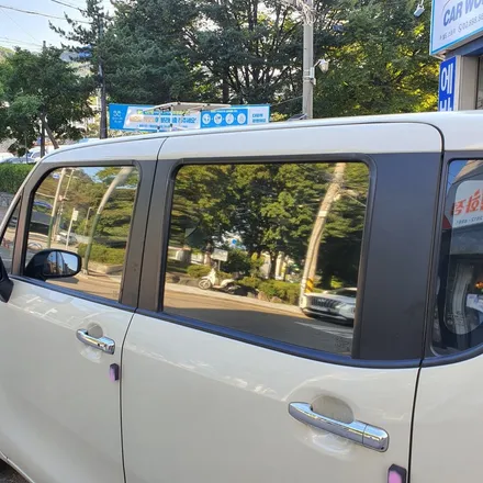 레이 열차단 썬팅 재시공 상단 네비게이션 일체형 매립 샤크안테나 후방카메라 트렁크 손잡이 불량교체 / 광명 하안동