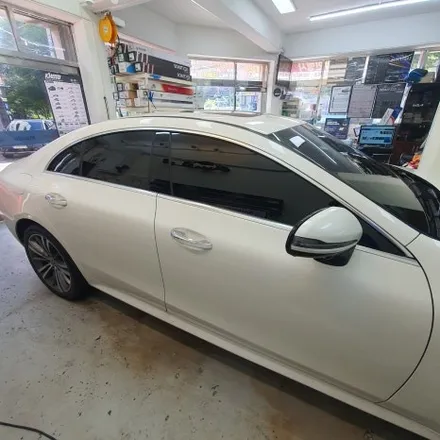 벤츠 CLS 400 / 전면 측후면 로얄 시리즈 701 반사 썬팅 시공 / 광명 하안동