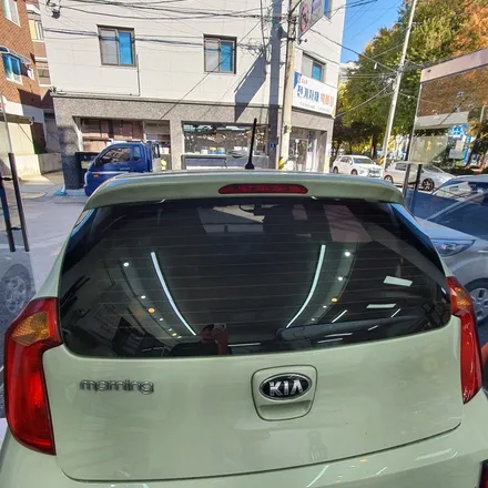 올뉴모닝 열선 뽁뽁이 썬팅 불량 / 버블현상 썬팅 불량 재시공 / 광명 하안동