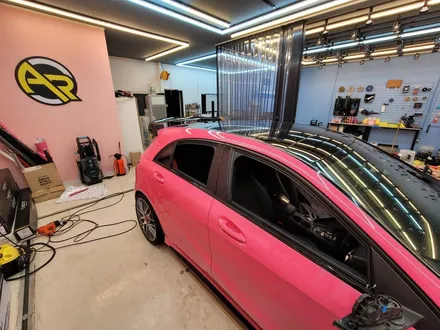 구미 에이로드/A45 amg/3M 핫핑크 전체랩핑/구미 랩핑