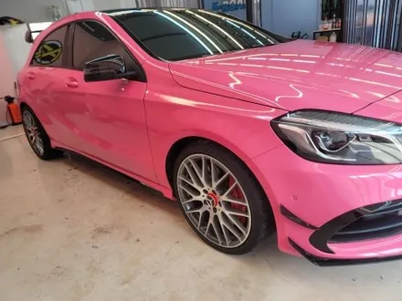 구미 에이로드/A45 amg/3M 핫핑크 전체랩핑/구미 랩핑