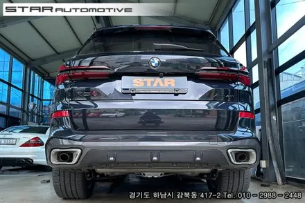 BMWG05 X5 LCI 준비엘 브릴란테 배기튜닝 및 MP퍼포먼스 블랙머플러팁 장착