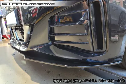 신형 BMW I4 튜닝 프론트립 및 트렁크스포일러 장착
