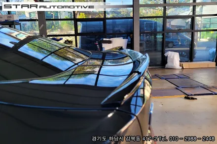 신형 BMW I4 튜닝 프론트립 및 트렁크스포일러 장착