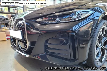 신형 BMW I4 튜닝 프론트립 및 트렁크스포일러 장착