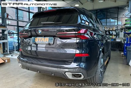 BMWG05 X5 LCI 준비엘 브릴란테 배기튜닝 및 MP퍼포먼스 블랙머플러팁 장착